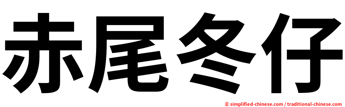 赤尾冬仔