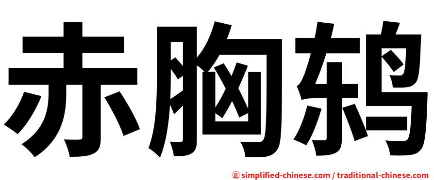 赤胸鸫