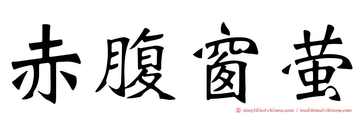 赤腹窗萤