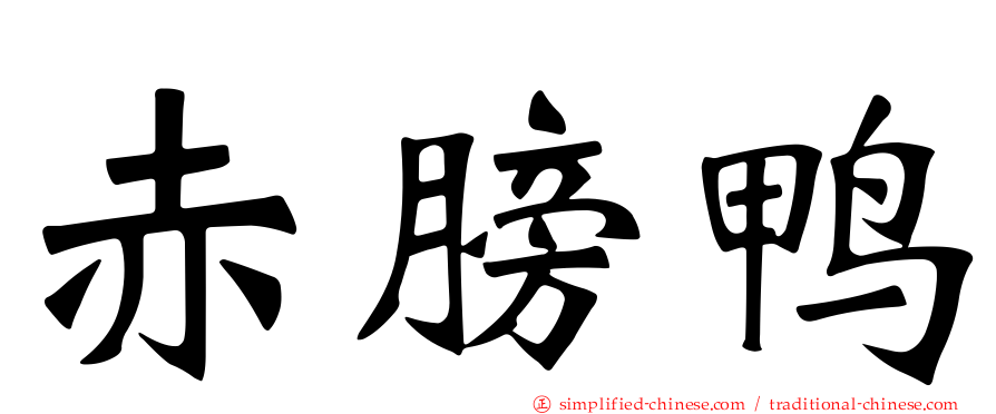 赤膀鸭