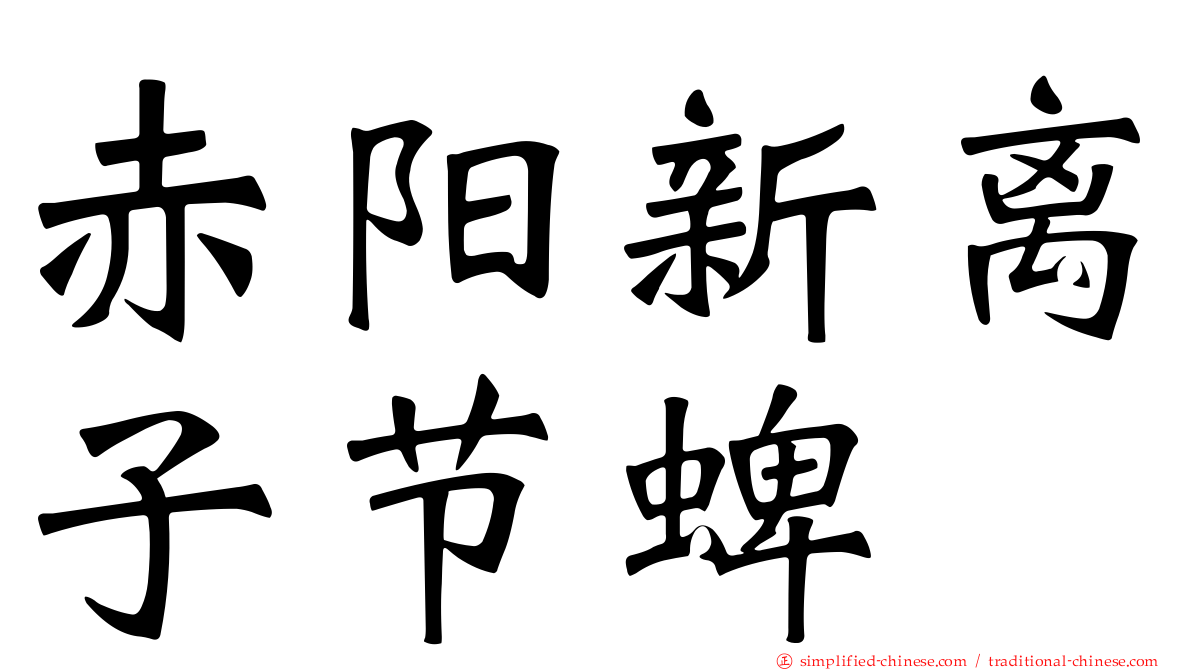 赤阳新离子节蜱
