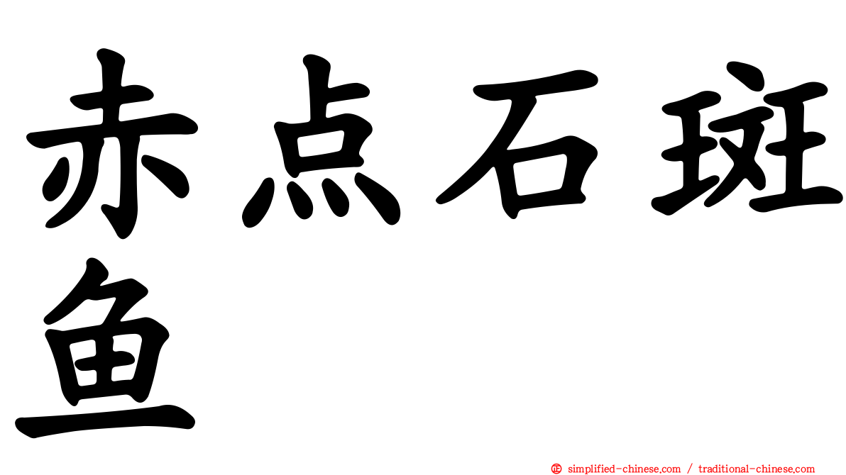 赤点石斑鱼