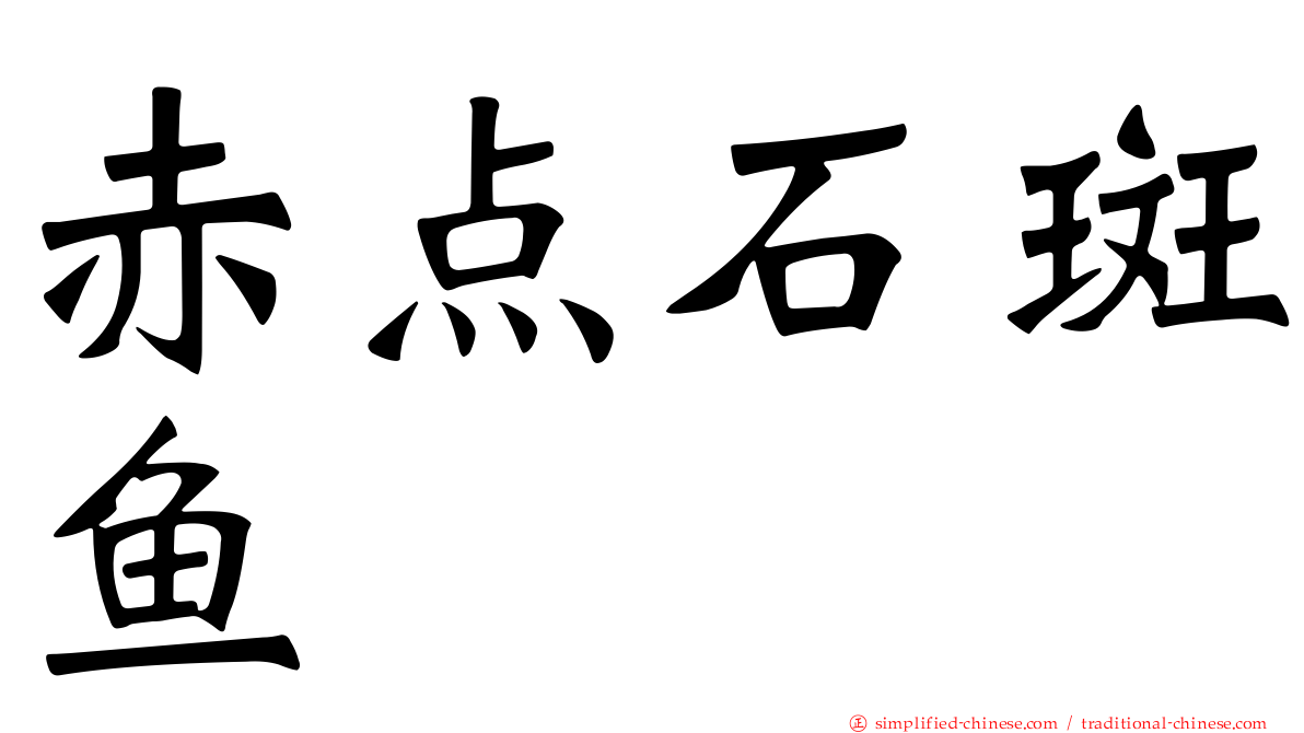 赤点石斑鱼