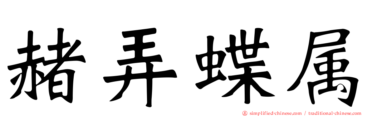 赭弄蝶属