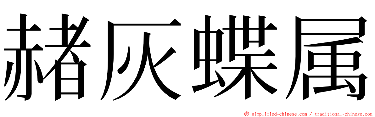 赭灰蝶属 ming font