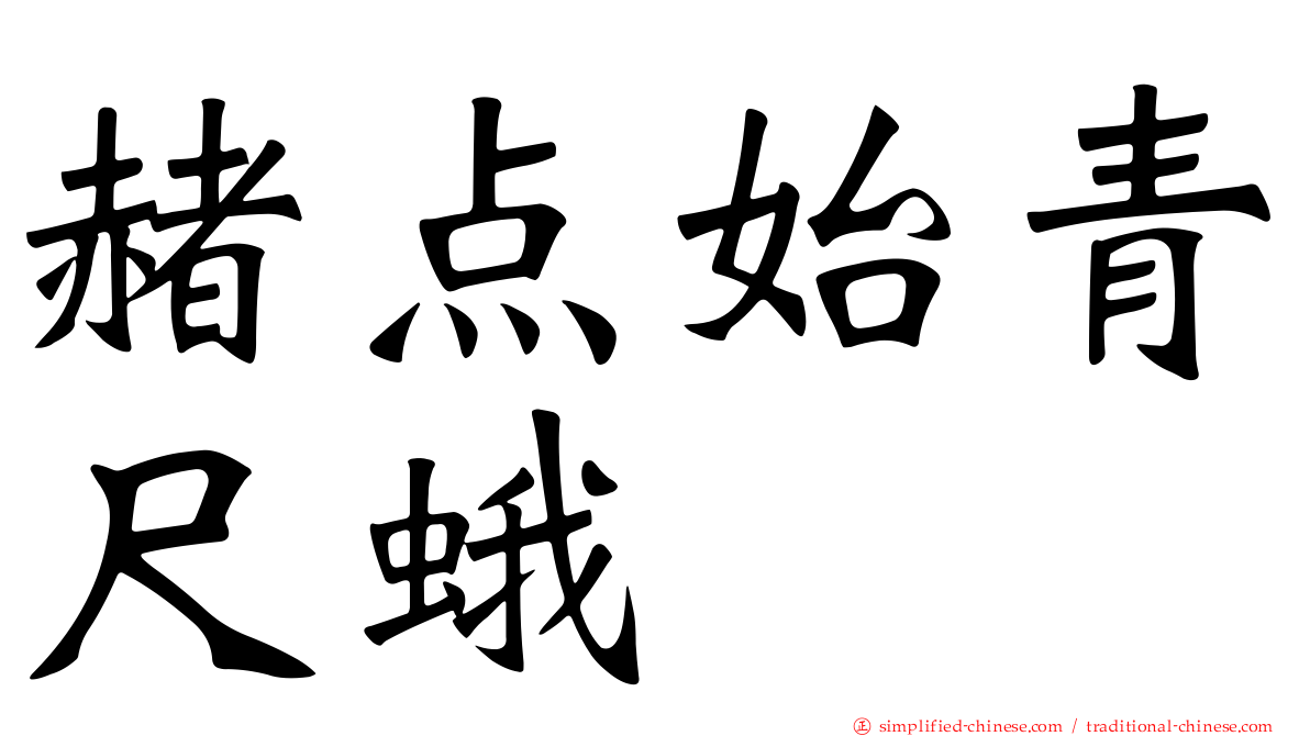 赭点始青尺蛾