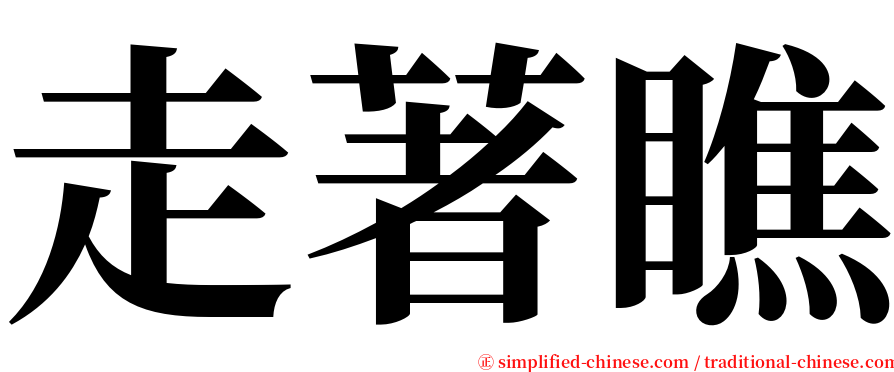 走著瞧 serif font