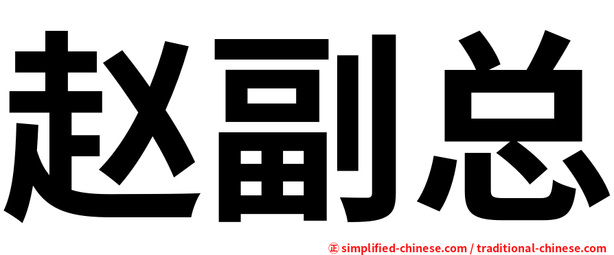 赵副总