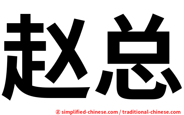 赵总