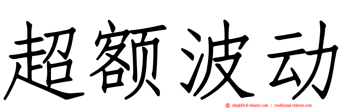 超额波动