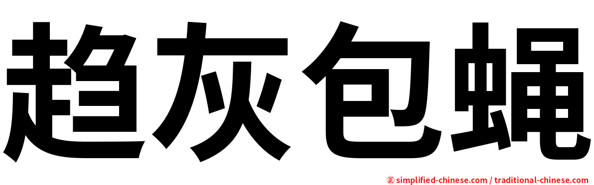 趋灰包蝇