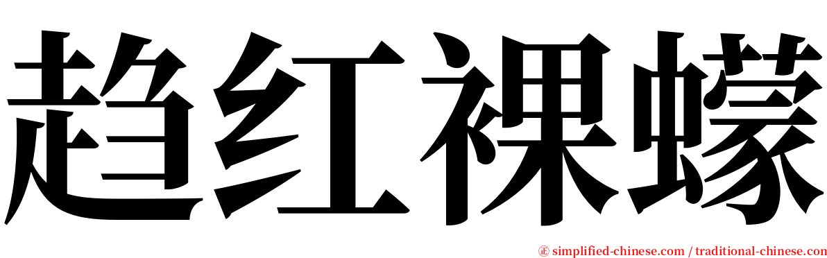 趋红裸蠓 serif font
