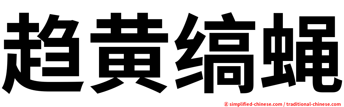 趋黄缟蝇