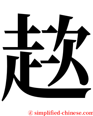 趑 serif font