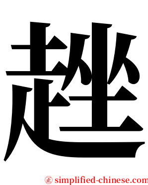 趖 serif font
