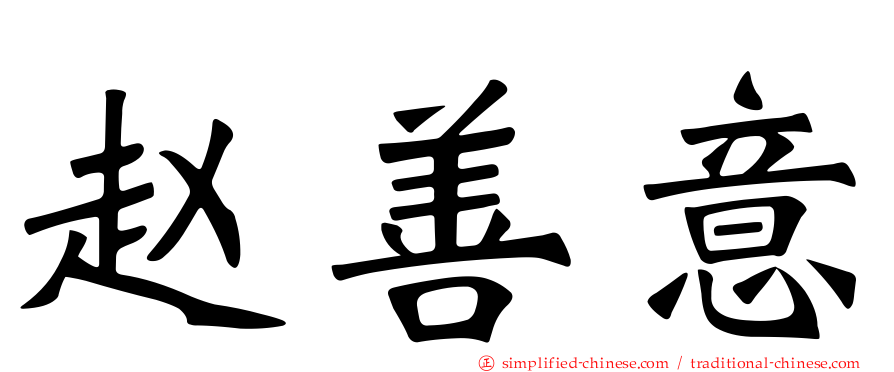 赵善意