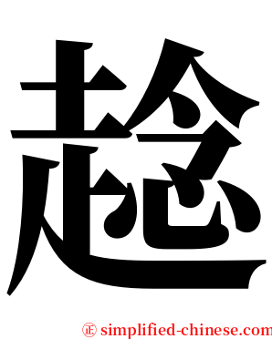 趝 serif font