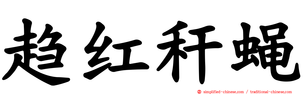 趋红秆蝇
