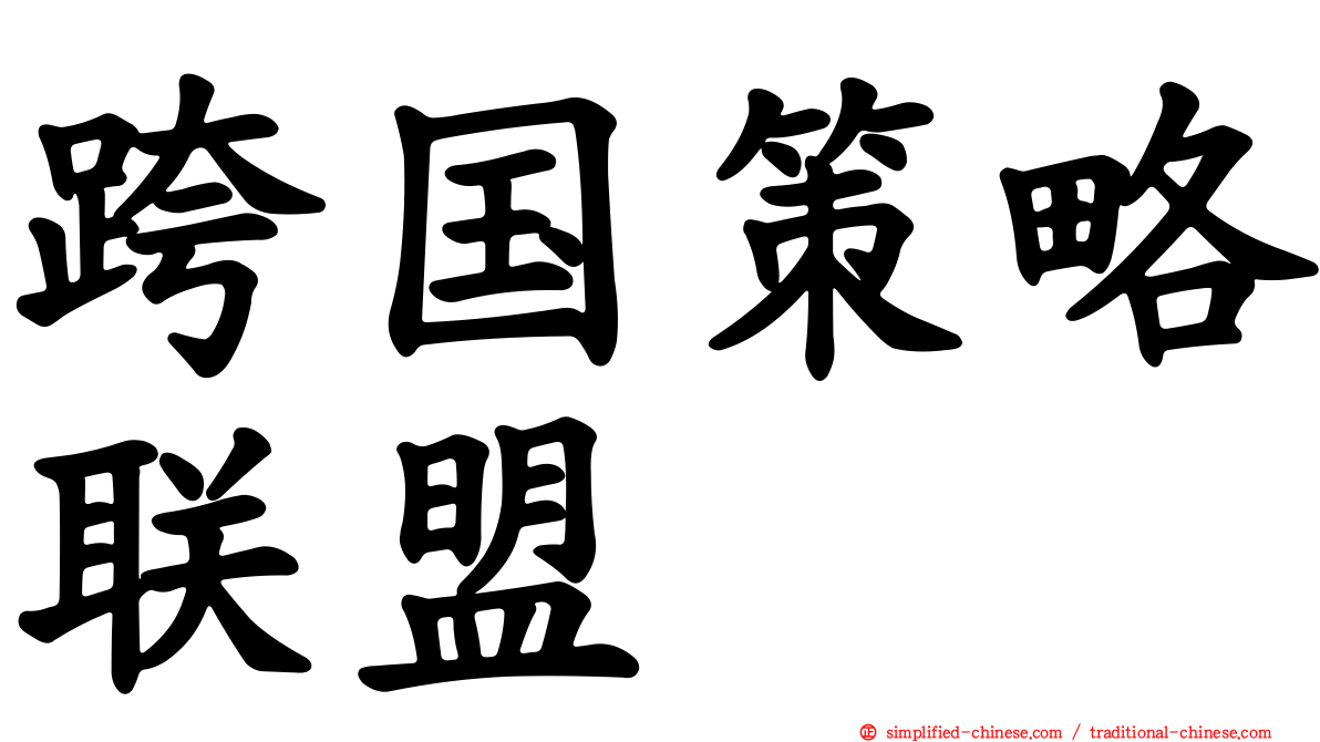 跨国策略联盟