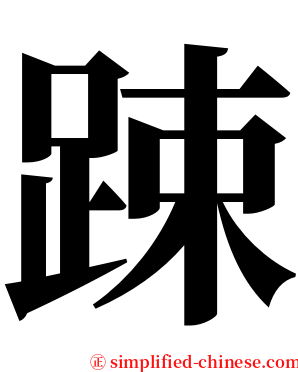 踈 serif font