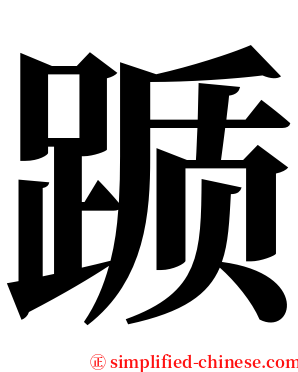 踬 serif font
