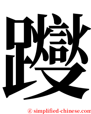 躞 serif font