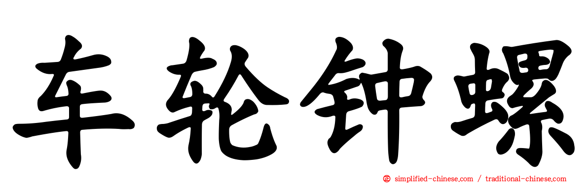 车轮钟螺