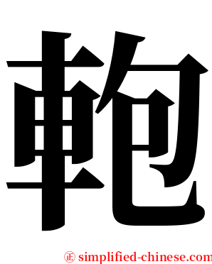軳 serif font
