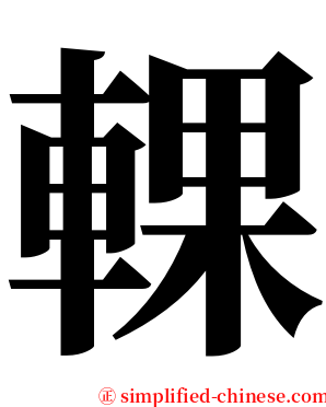 輠 serif font