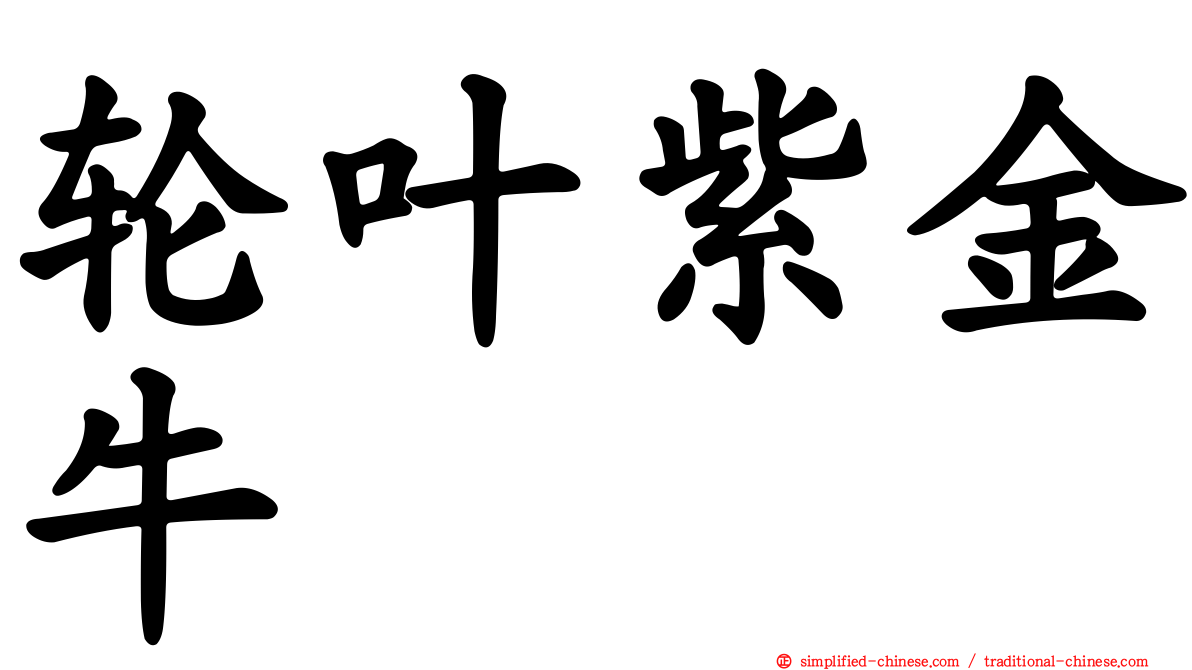 轮叶紫金牛