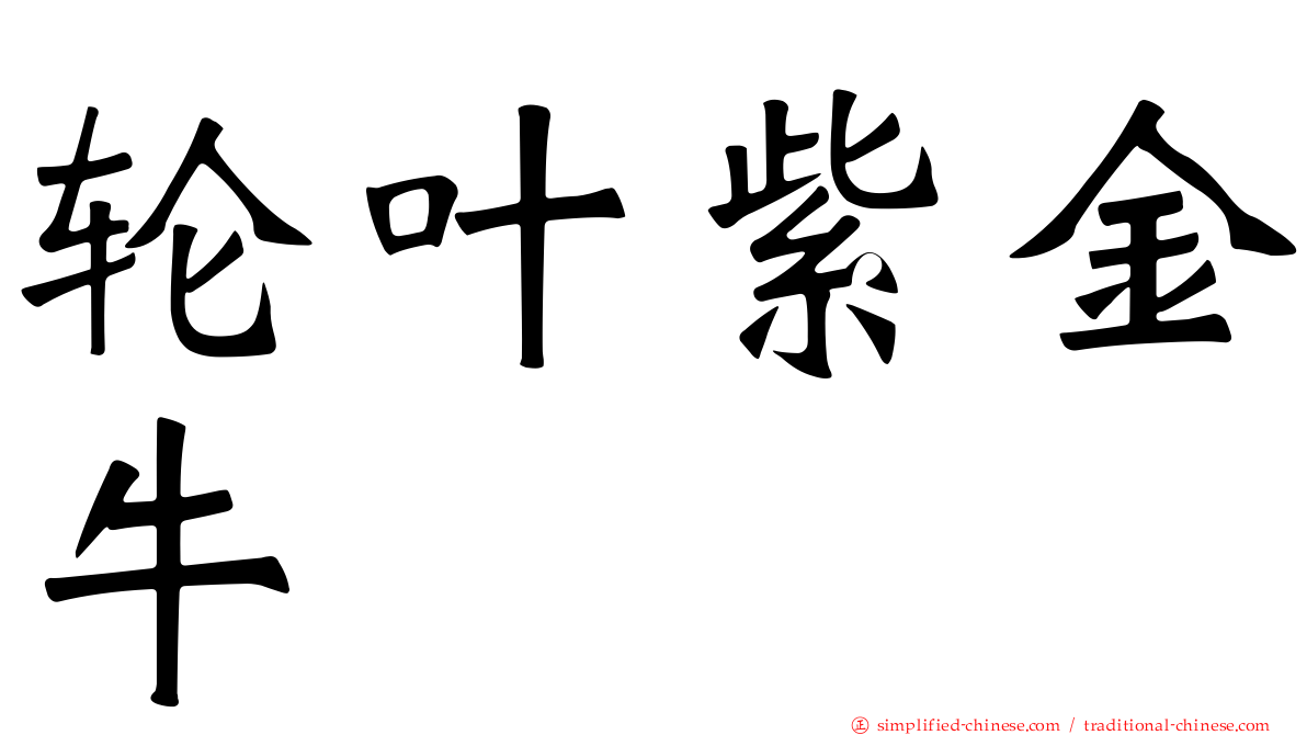 轮叶紫金牛
