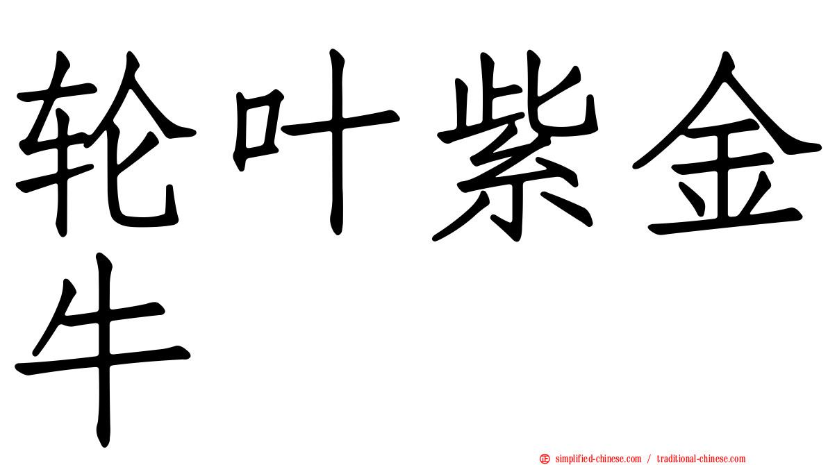 轮叶紫金牛