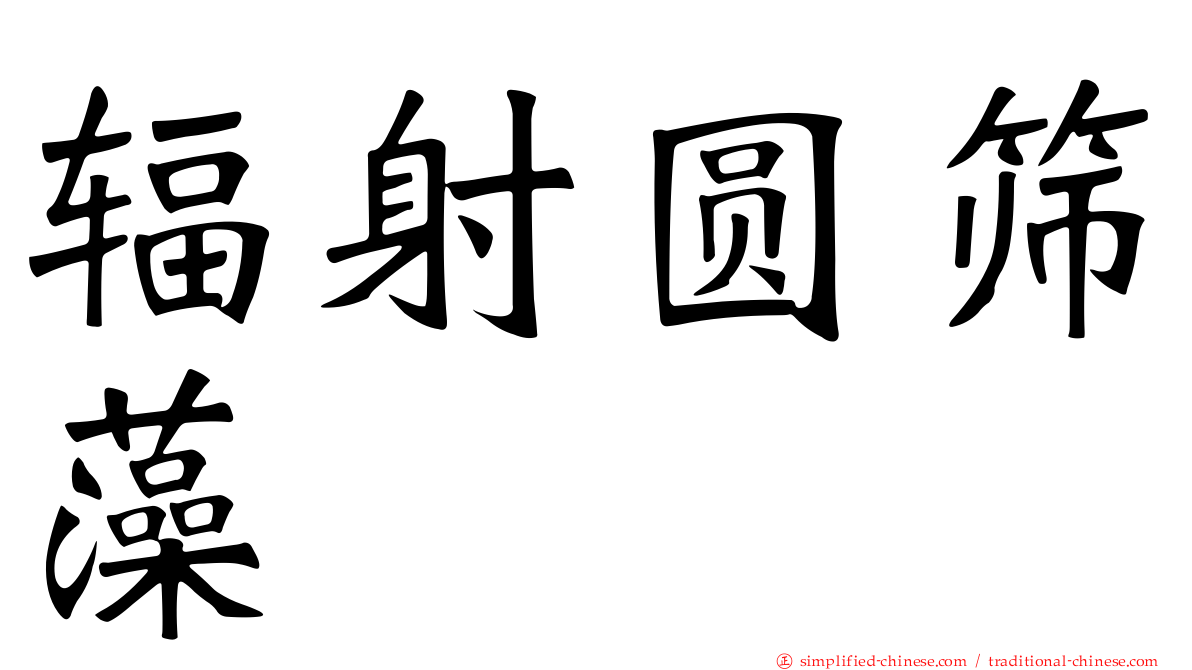 辐射圆筛藻