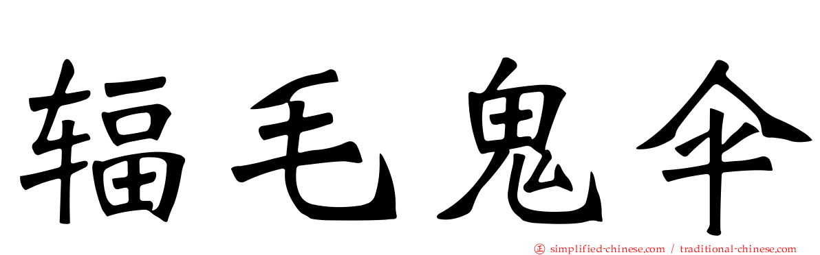 辐毛鬼伞