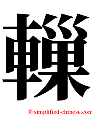 轈 serif font