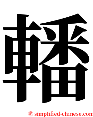 轓 serif font