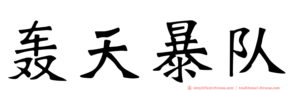 轰天暴队