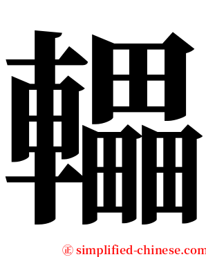 轠 serif font