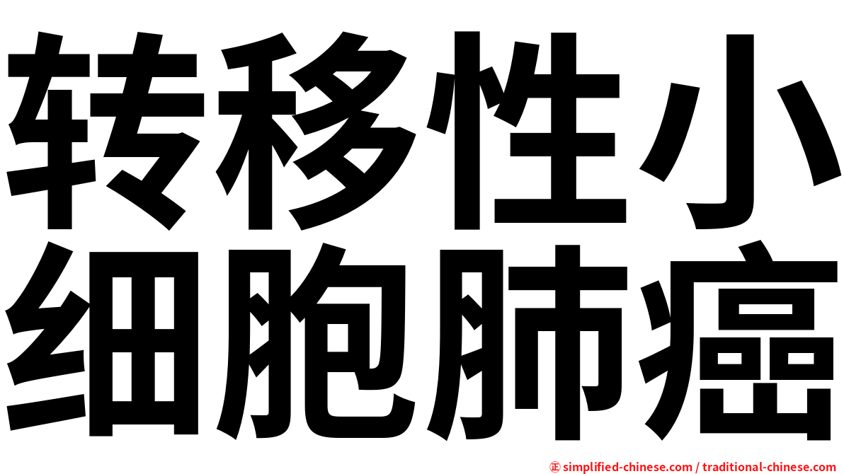转移性小细胞肺癌