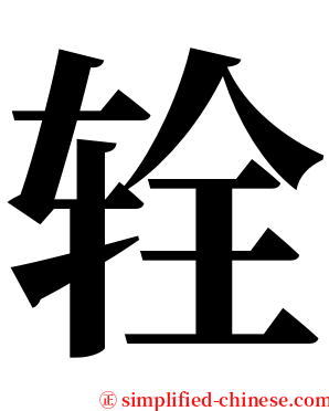 辁 serif font