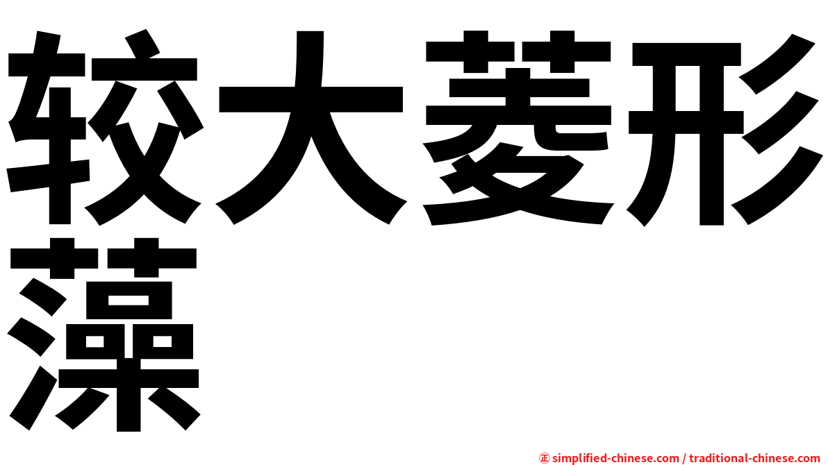 较大菱形藻