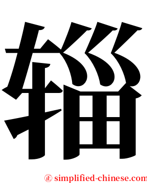 辎 serif font
