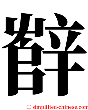 辥 serif font