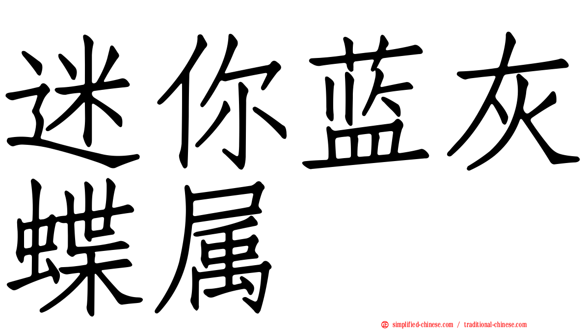 迷你蓝灰蝶属