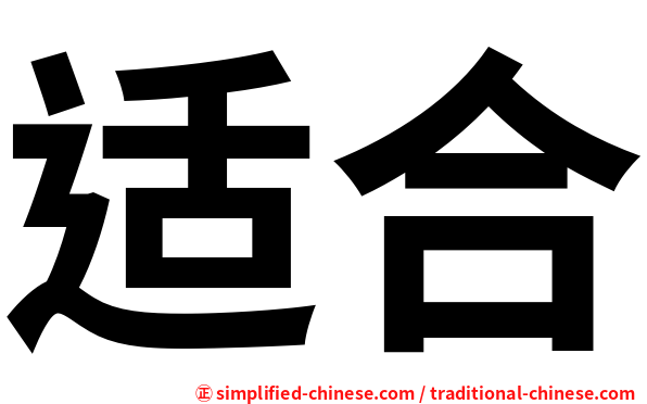 适合