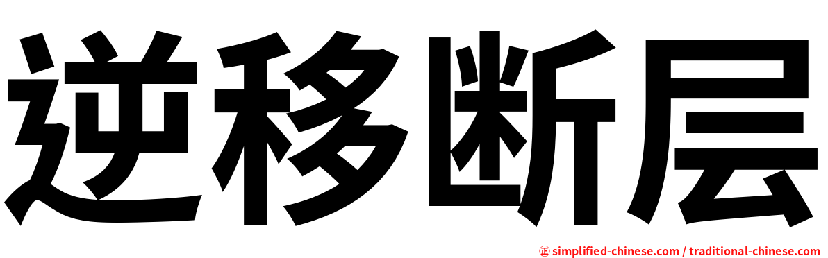 逆移断层