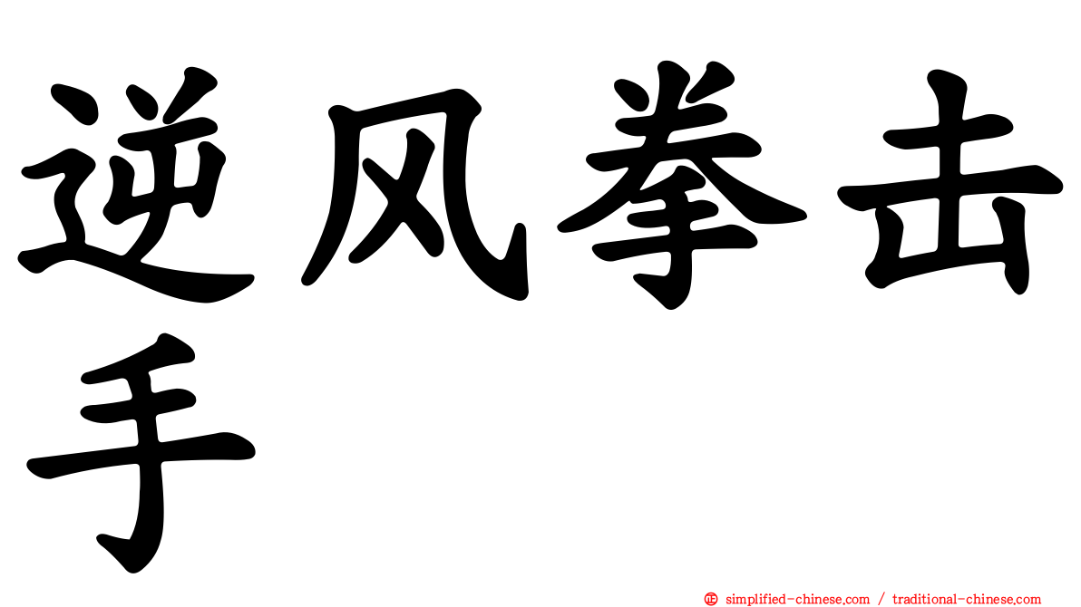 逆风拳击手