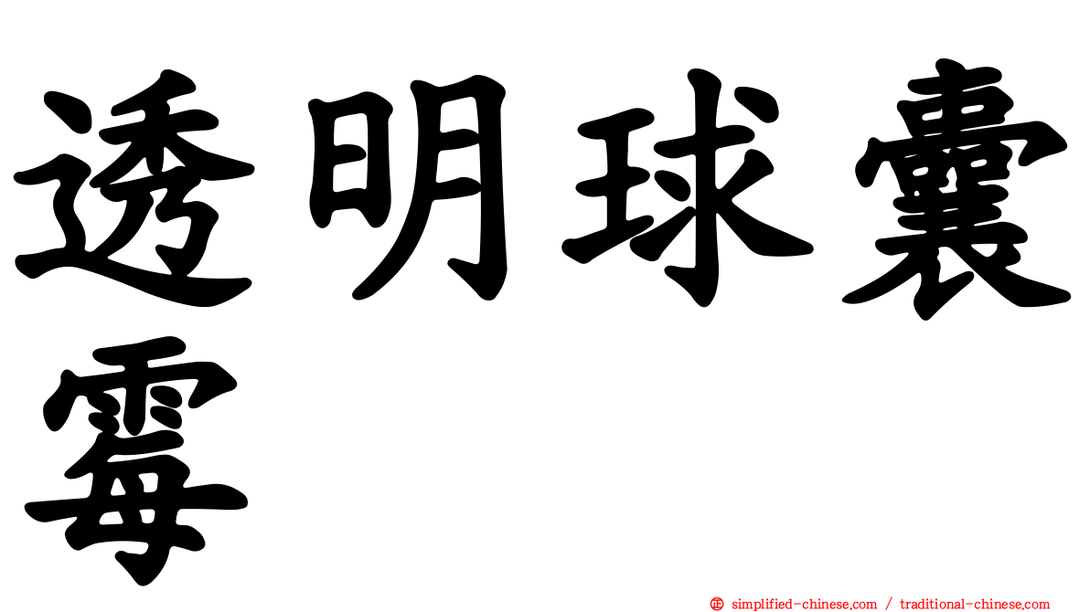 透明球囊霉