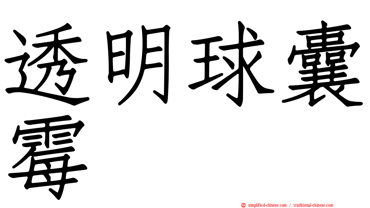 透明球囊霉