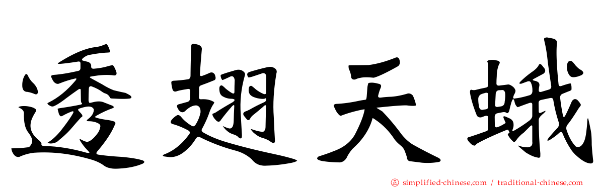 透翅天蛾